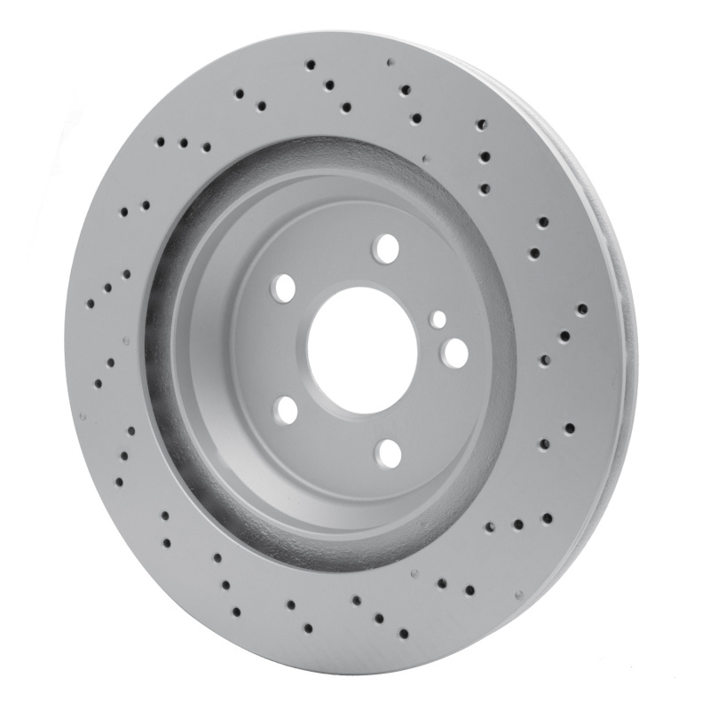 Mercedes-Benz SL450 Brake Rotor (1) - Rear - R1 Concepts - GEOSPEC Coated Rotor - Drilled - `13-`20